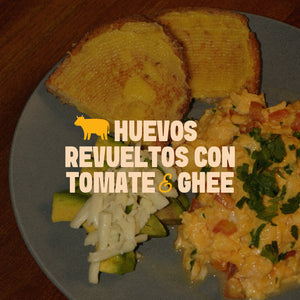 Huevos Revueltos con Tomate y Ghee 🍳